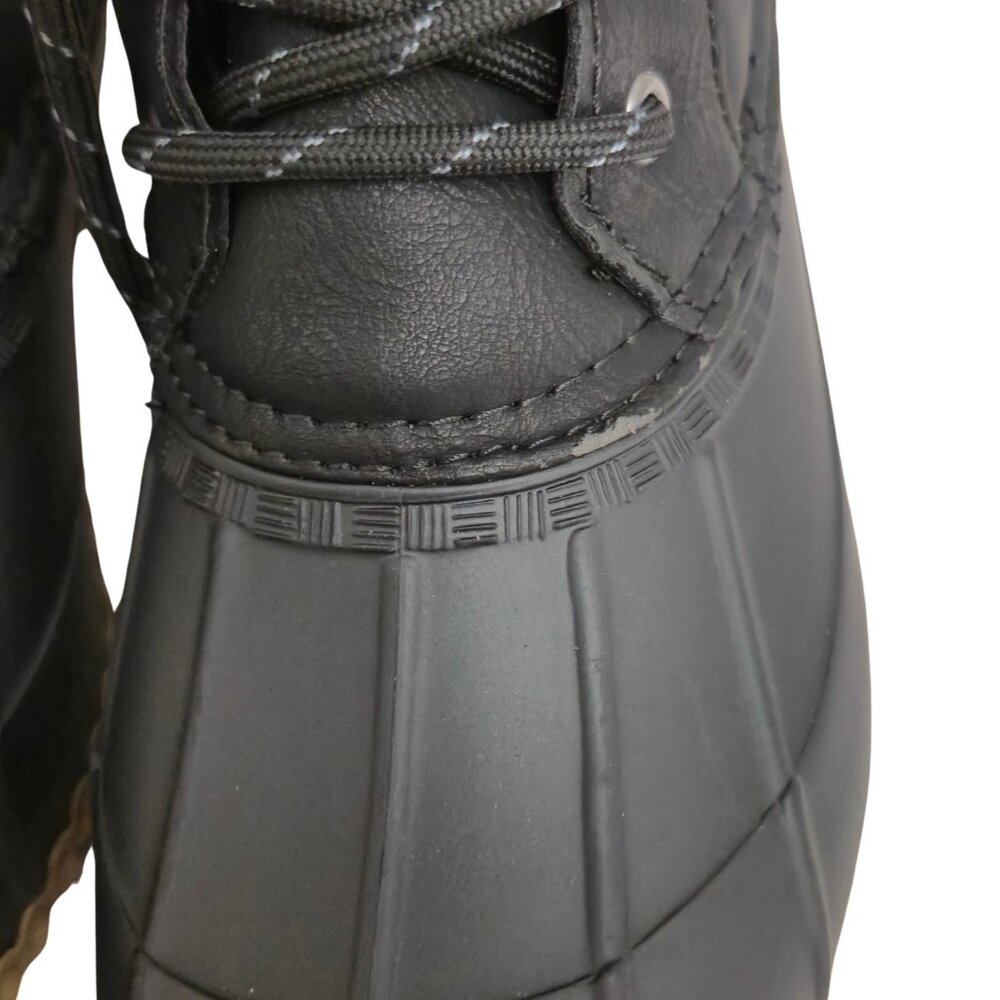 Tommy Hilfiger Women's Duck Boots Sz. 7M Waterproof, Lace-Up, Zip, Quilted Lined - Picture 7 of 13